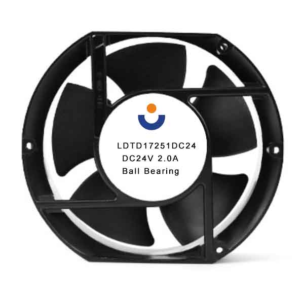LDTD17251  DC Fans ,172x150x50.8mm, 24VDC, Ball Bearing, Lead Wires  IP68