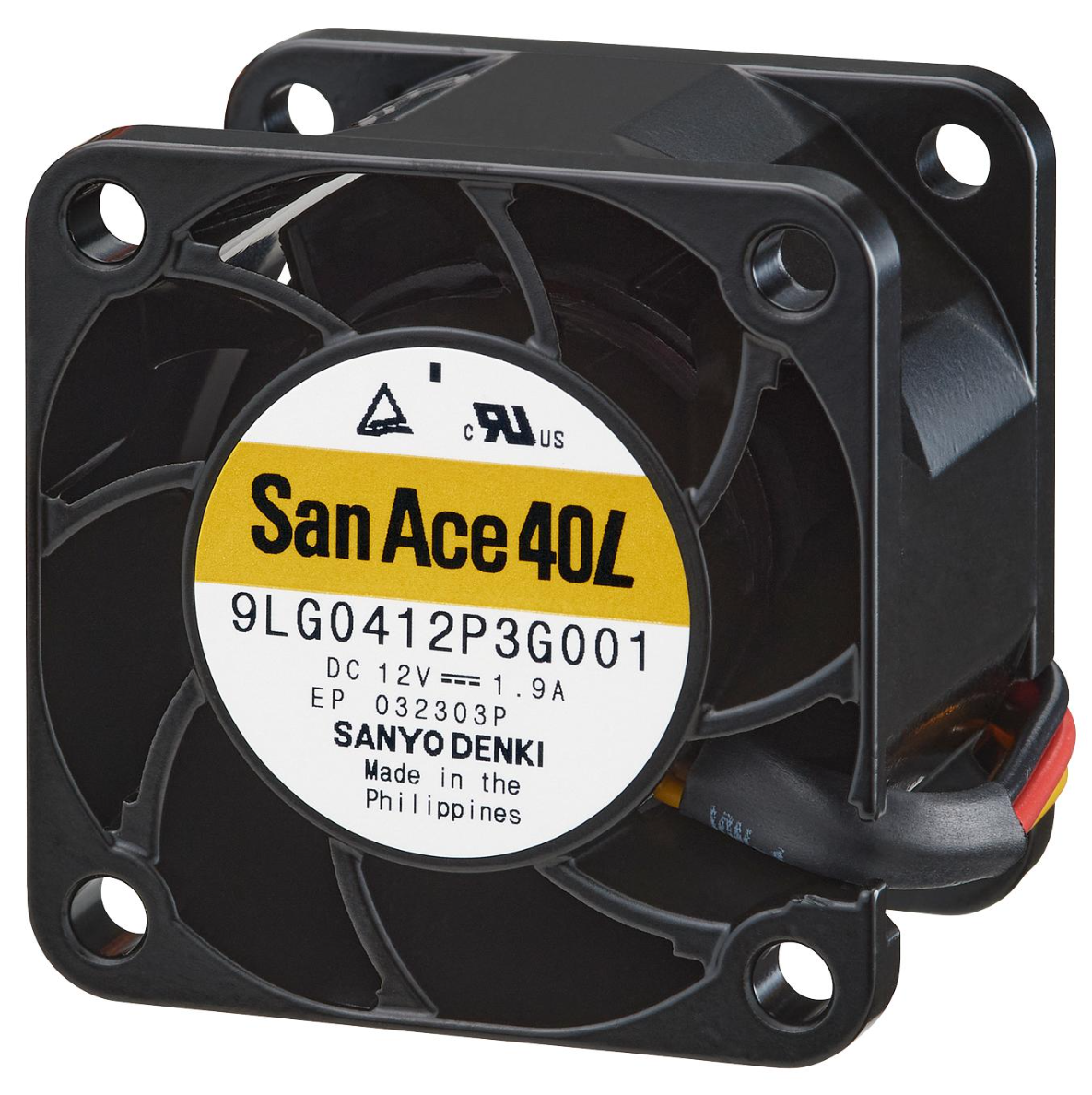 Sanyo Denki 9LG0412P3S001 Fan replacement By LDDC4028 Fan